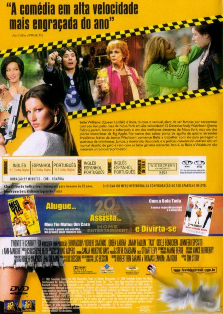 Taxi DVD movie collectible [Barcode 201200105810] - Main Image 2