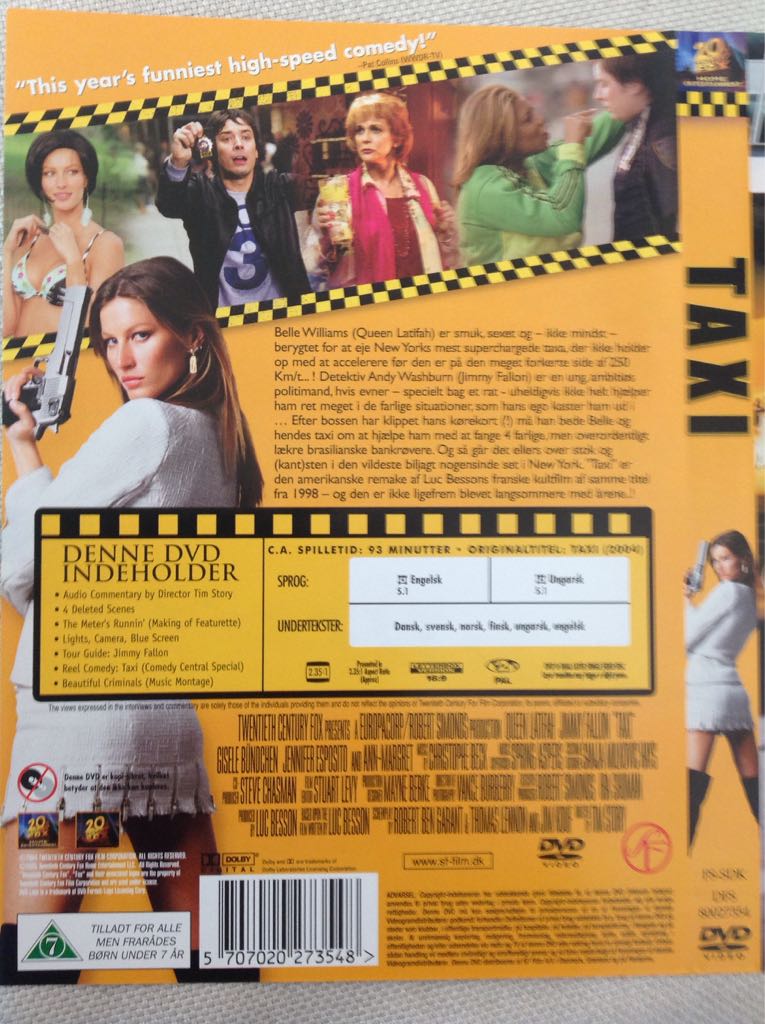 Taxi (japan) DVD movie collectible [Barcode 5707020273548] - Main Image 2