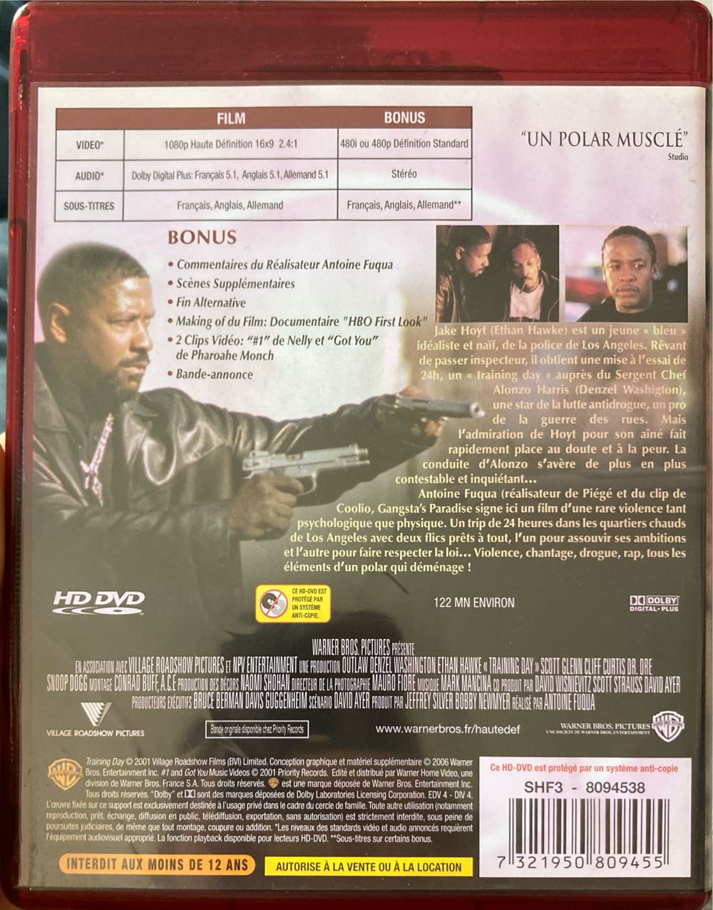 Training Day HD DVD movie collectible [Barcode 7321950809455] - Main Image 2