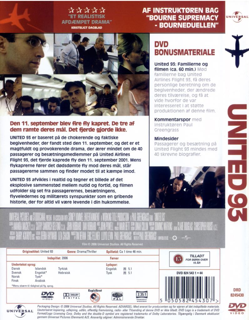 United 93 DVD movie collectible [Barcode 5050582454253] - Main Image 2