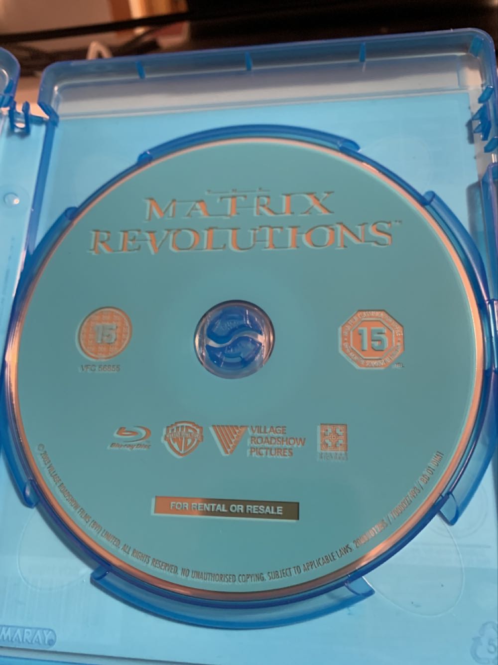 Matrix 3: The Matrix Revolutions Blu-ray movie collectible [Barcode 7321900115292] - Main Image 3