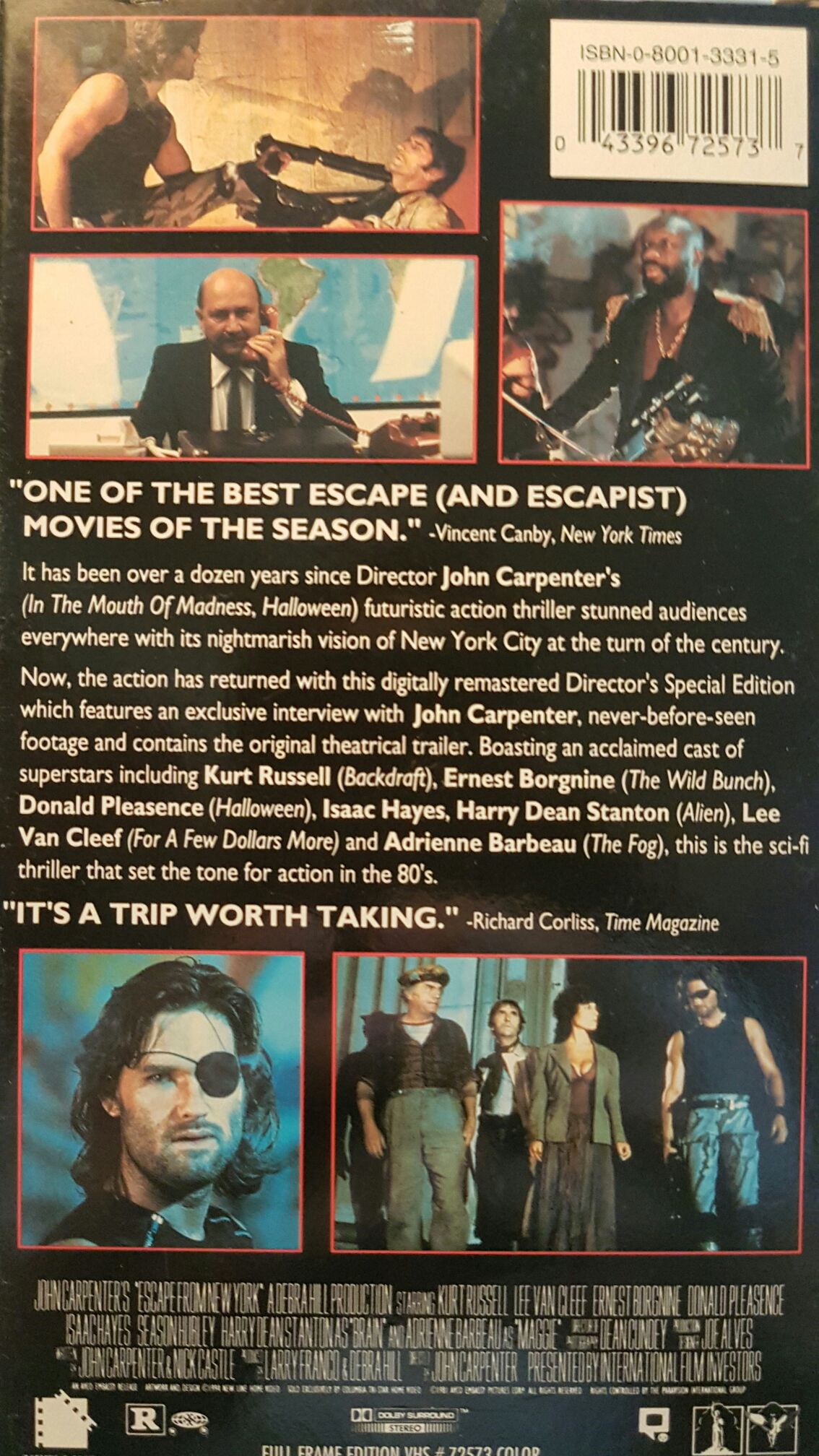 Escape from New York VHS movie collectible [Barcode 043396725737] - Main Image 2