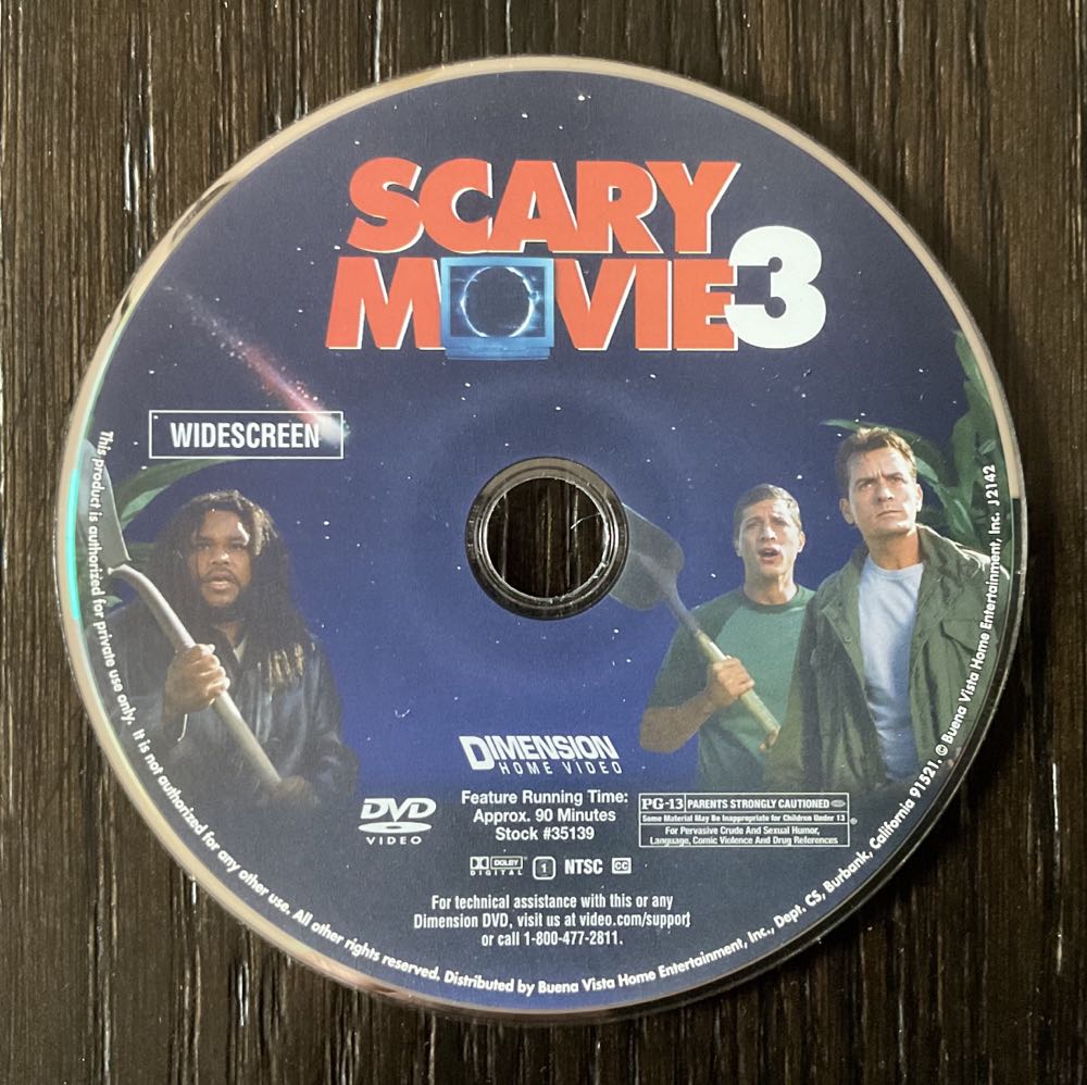 Scary Movie 3 DVD movie collectible [Barcode 031398135890] - Main Image 3