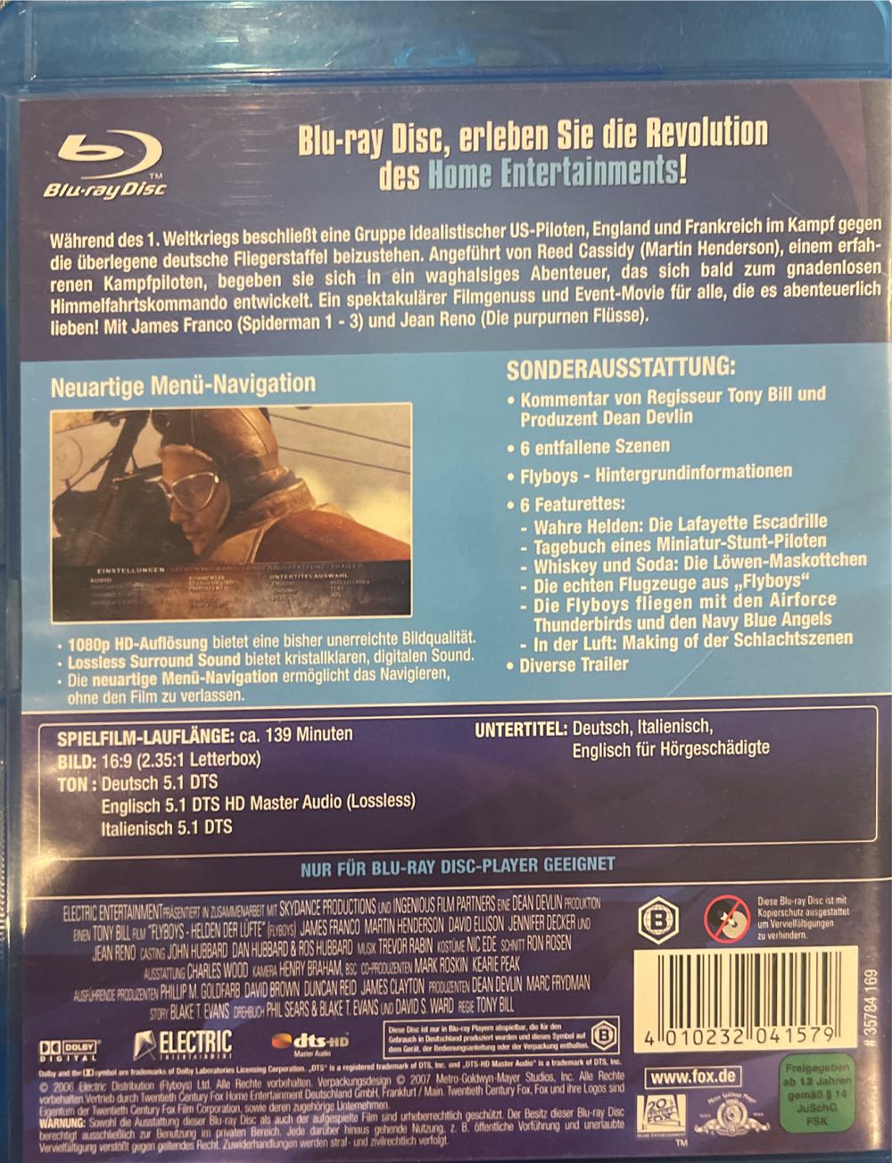 Flyboys Blu-ray movie collectible [Barcode 4010232041579] - Main Image 2