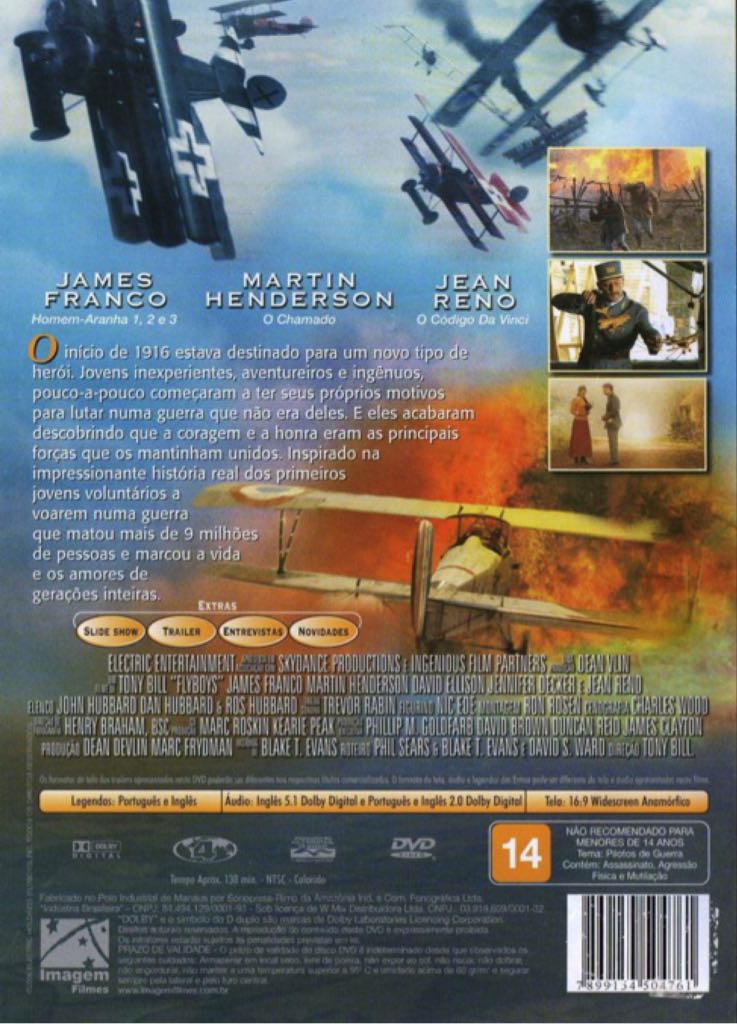 Flyboys Blu-ray movie collectible [Barcode 8715664095874] - Main Image 2