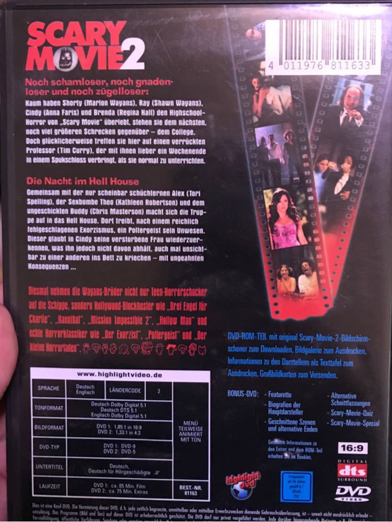 Scary Movie 2 DVD movie collectible [Barcode 4011976811633] - Main Image 2