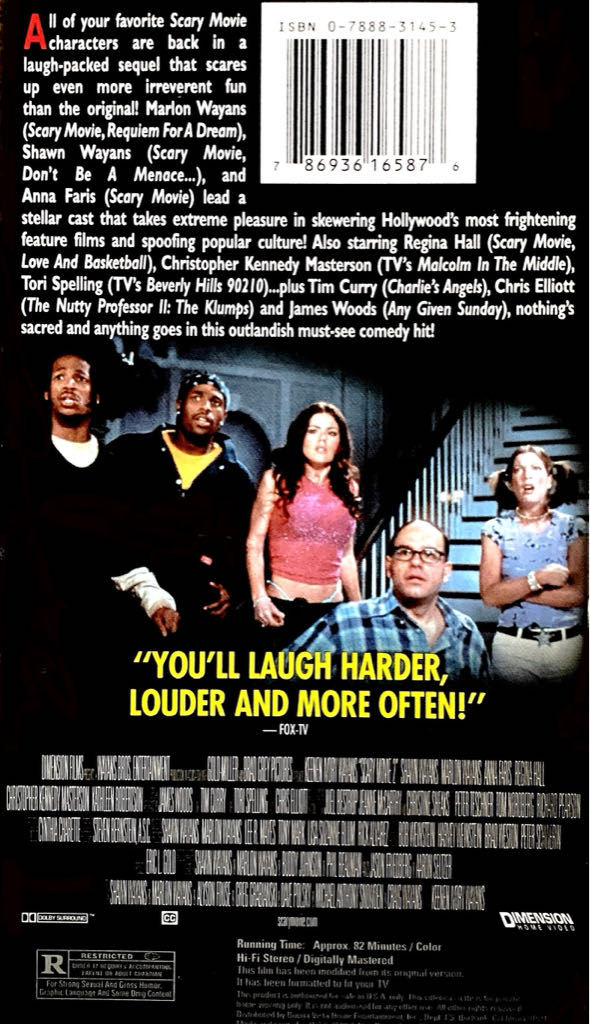 Scary Movie 2 DVD movie collectible [Barcode 786936165876] - Main Image 2