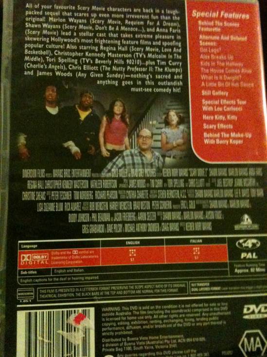 Scary Movie 2 DVD movie collectible [Barcode 9398521552032] - Main Image 2