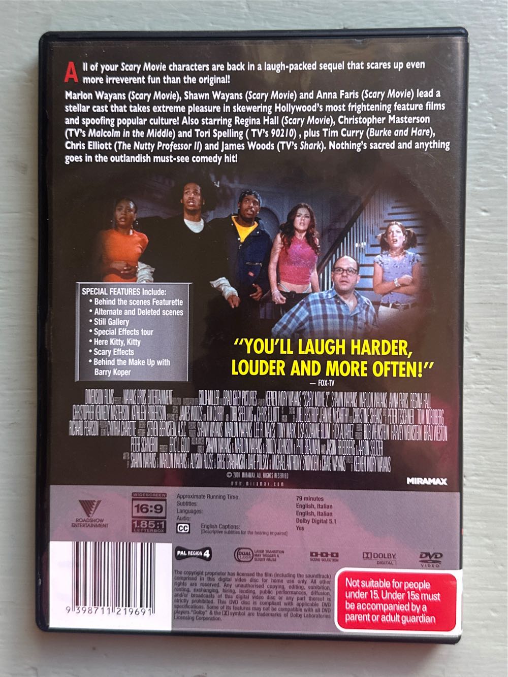 Scary Movie 2 DVD movie collectible [Barcode 9398711219691] - Main Image 2