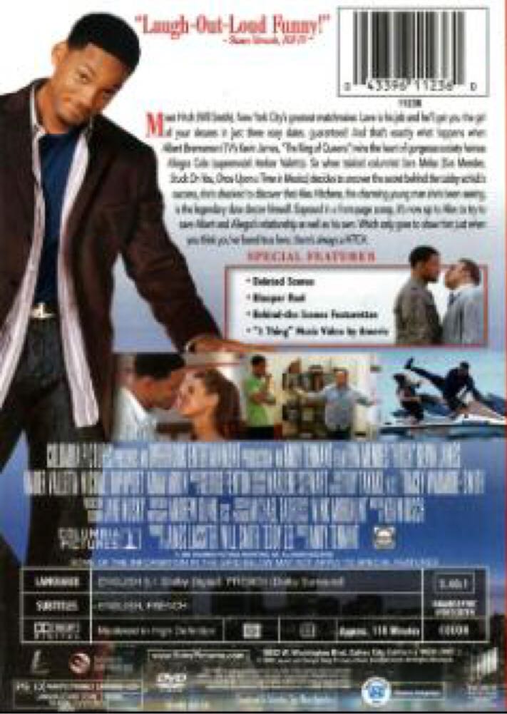 Hitch DVD movie collectible [Barcode 043396156500] - Main Image 2