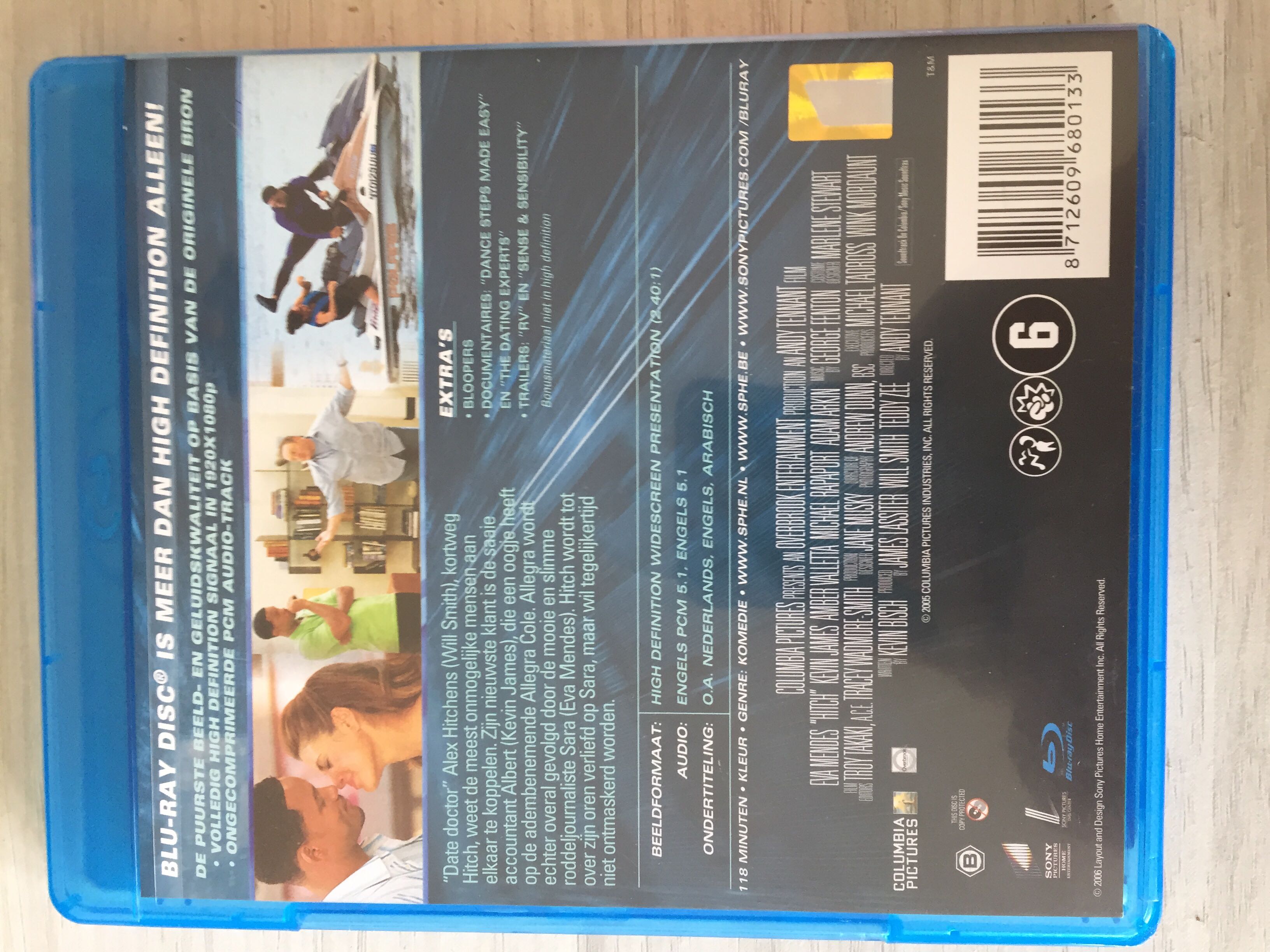 Hitch Blu-ray movie collectible [Barcode 8712609680133] - Main Image 2