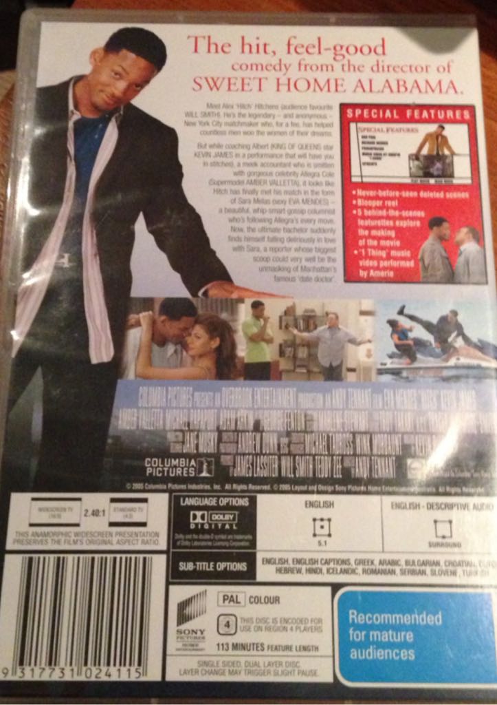 Hitch DVD movie collectible - Main Image 2
