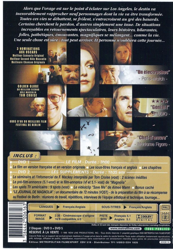 Magnolia DVD movie collectible [Barcode 6420614601051] - Main Image 2