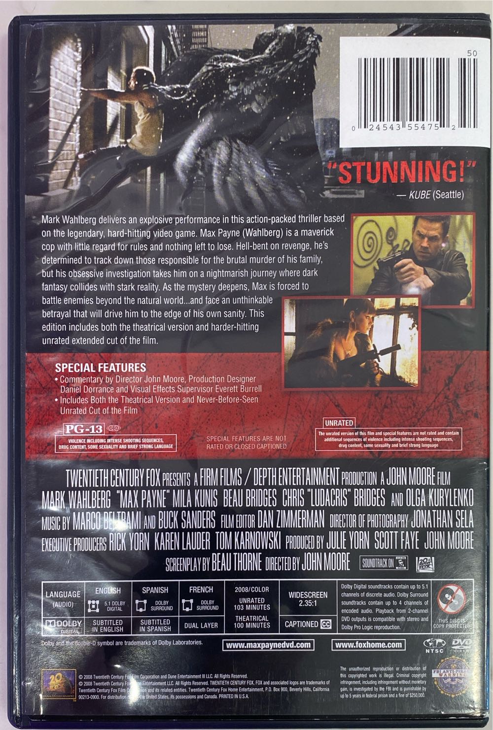 Max Payne DVD movie collectible [Barcode 024543554752] - Main Image 3