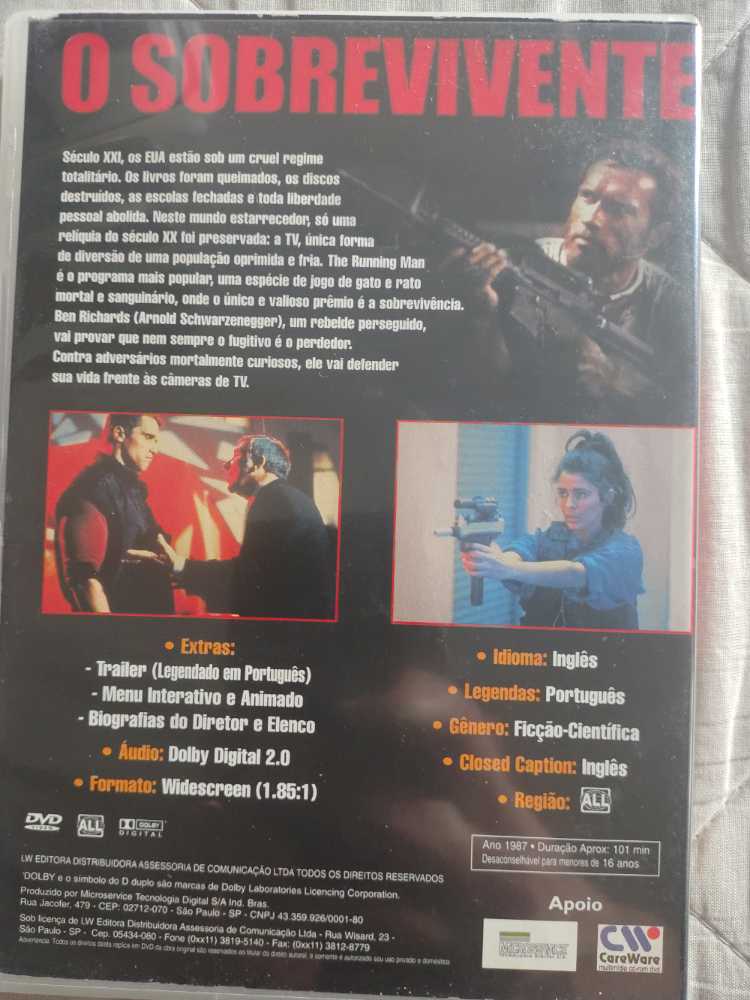 Sobrevivente, O DVD movie collectible [Barcode 5050582582307] - Main Image 2