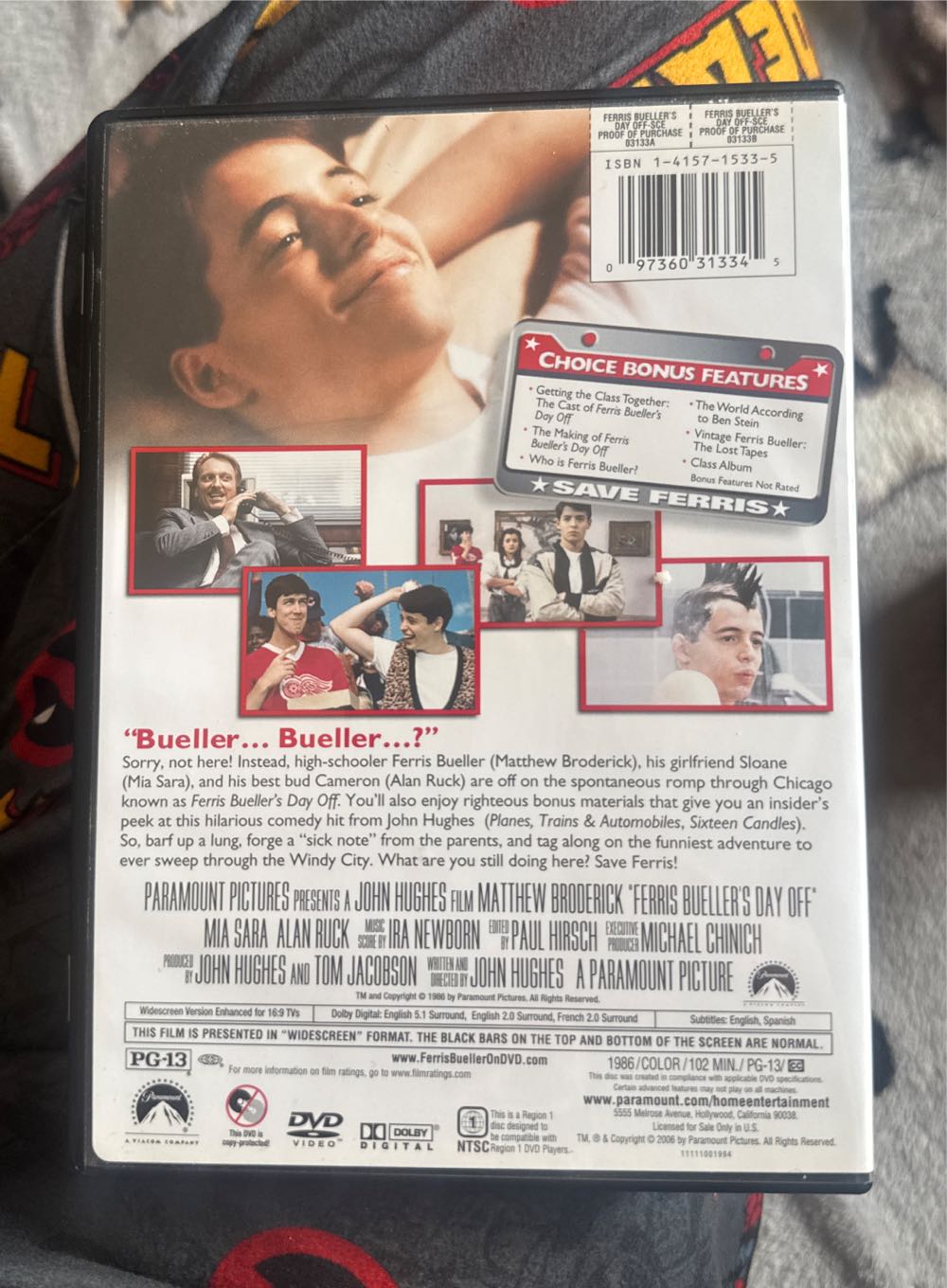 Ferris Bueller’s Day Off (Bueller... Bueller.... Edition) DVD movie collectible [Barcode 097360718546] - Main Image 4