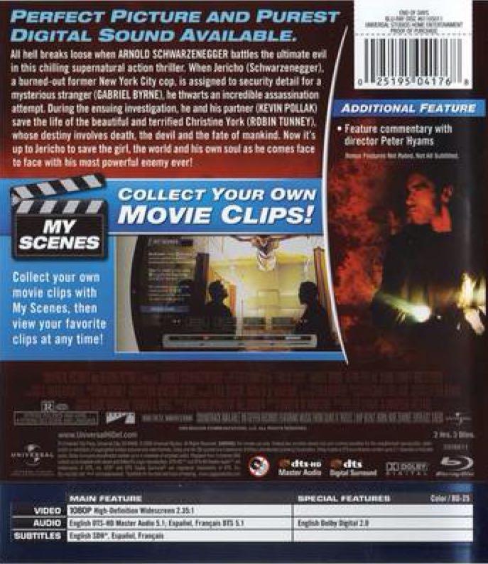 End of Days - 1999 Digital Copy movie collectible [Barcode 85462885] - Main Image 2