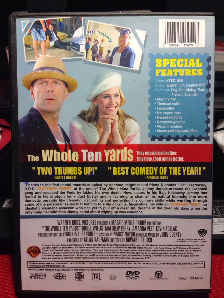 The Whole Ten Yards - 2003 Digital Copy movie collectible [Barcode 7332421018368] - Main Image 2