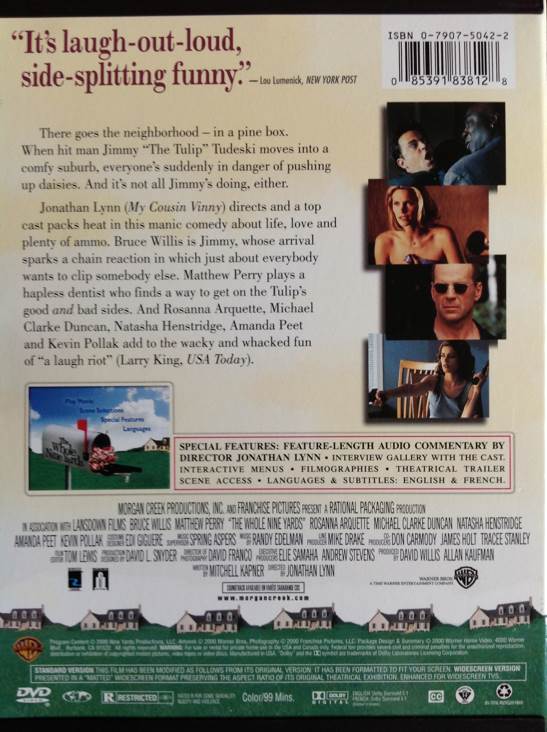 Whole Nine Yards DVD movie collectible [Barcode 085391838128] - Main Image 2