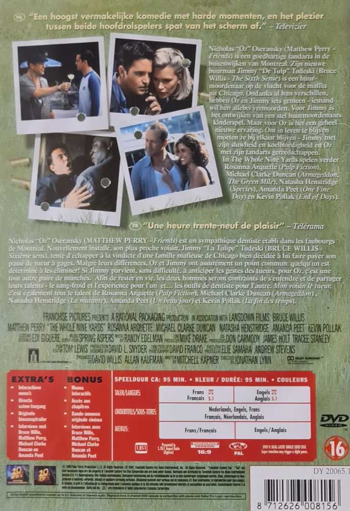 The Whole Nine Yards DVD movie collectible [Barcode 8712626008156] - Main Image 2