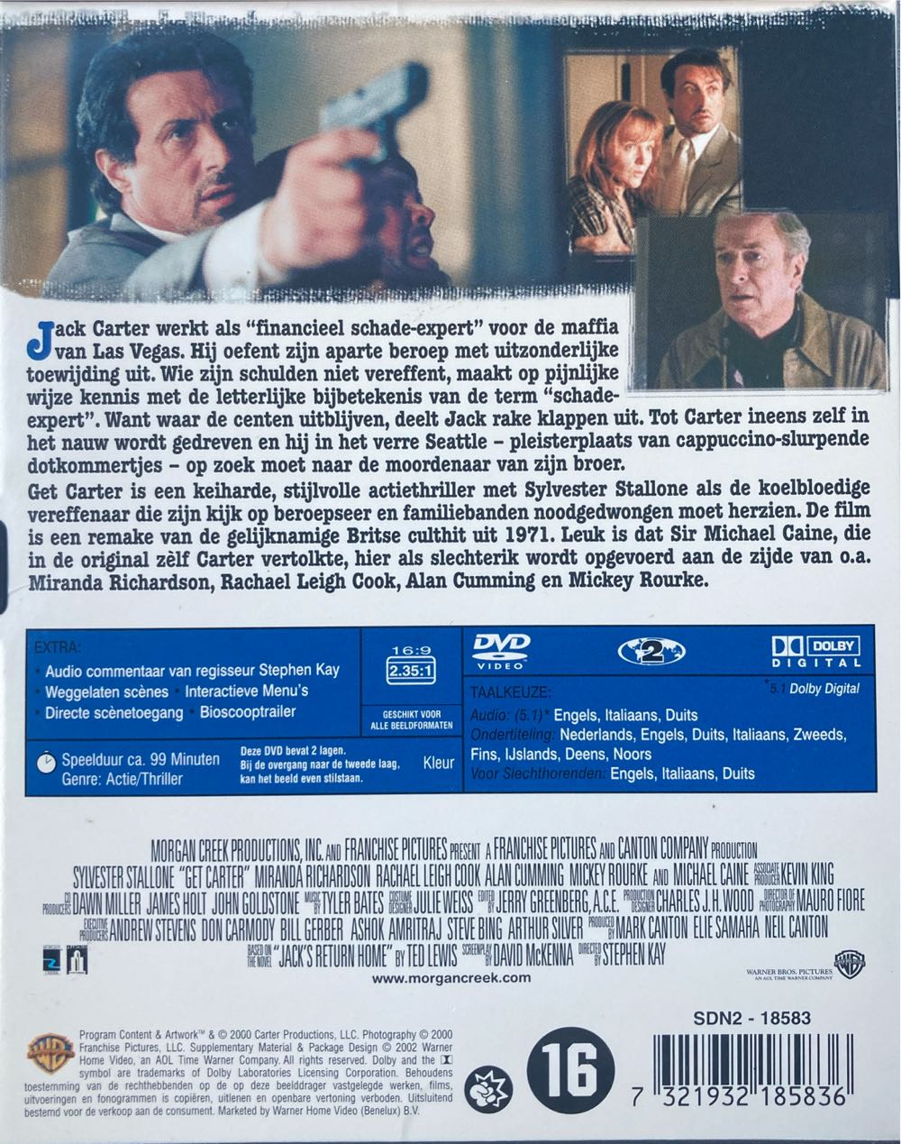 Get Carter DVD movie collectible [Barcode 7321932185836] - Main Image 2