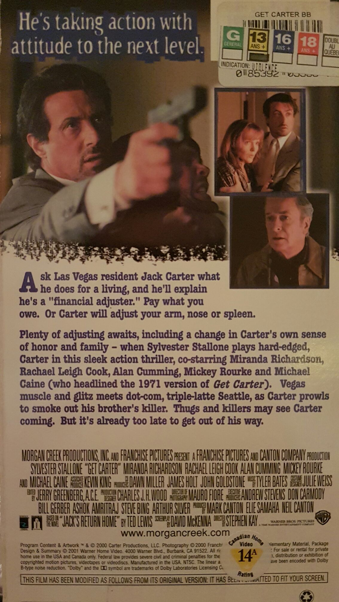 Get Carter DVD movie collectible [Barcode 9398710314298] - Main Image 2