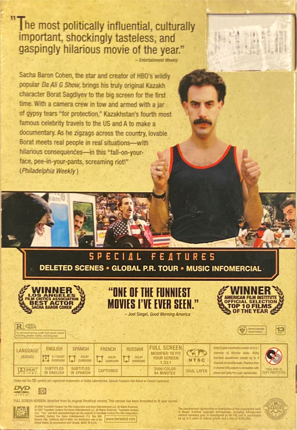 Borat: Cultural Learnings of America for Make Benefit Glorious Nation of Kazakhstan DVD-R movie collectible [Barcode 10286524] - Main Image 2