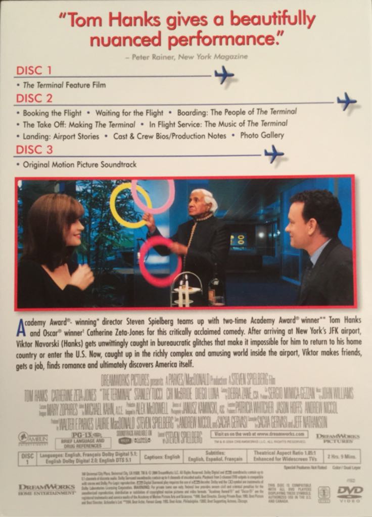 The Terminal DVD movie collectible [Barcode 678149316629] - Main Image 2