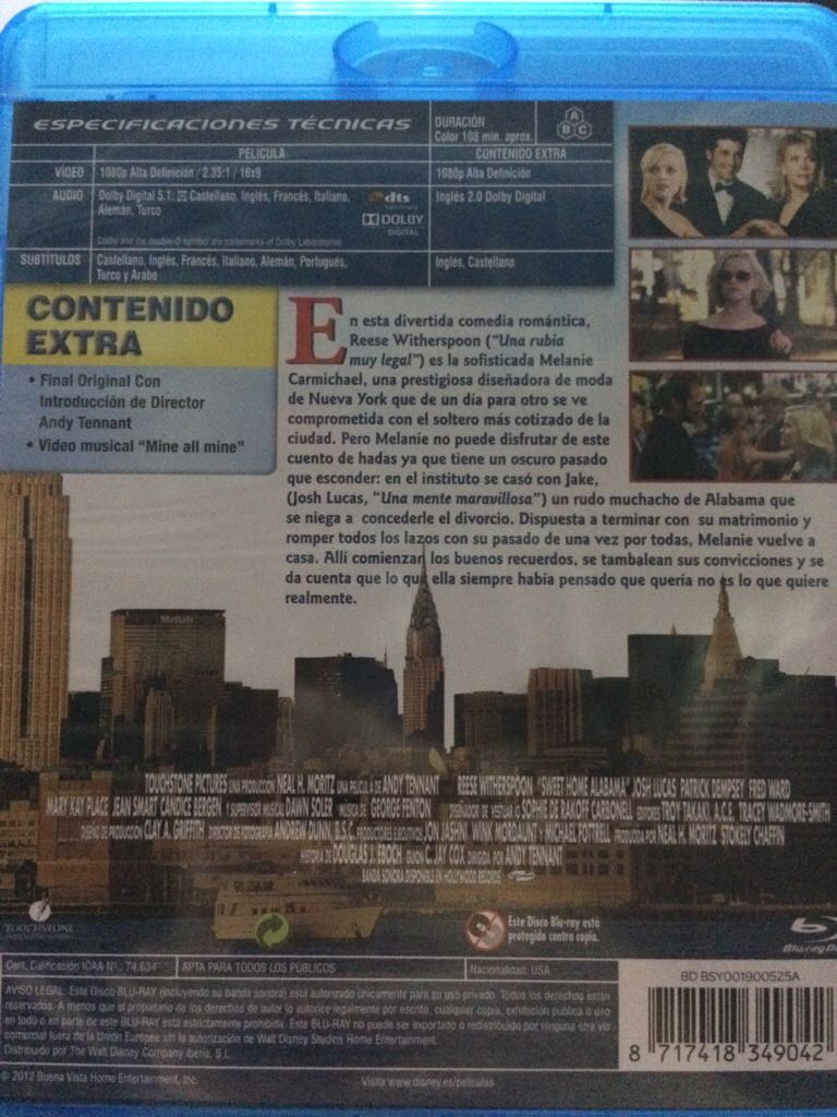 Sweet Home Alabama iTunes movie collectible [Barcode 8421394402355] - Main Image 2