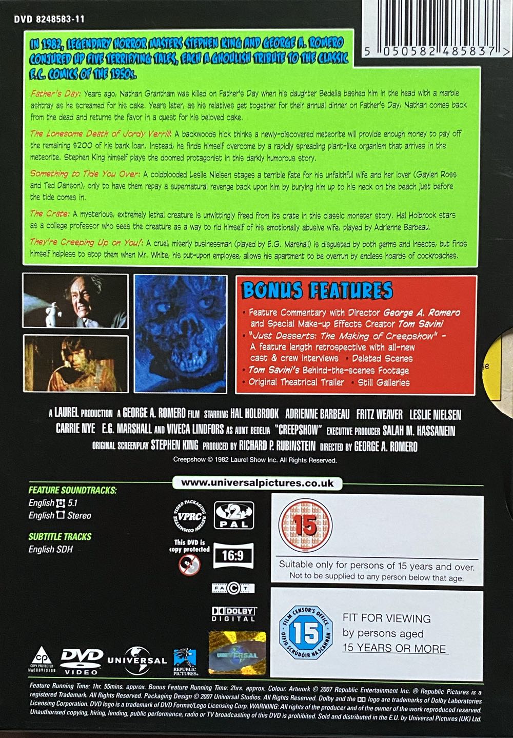 Creepshow (2 Disc Special Edition) DVD movie collectible [Barcode 5050582485837] - Main Image 3