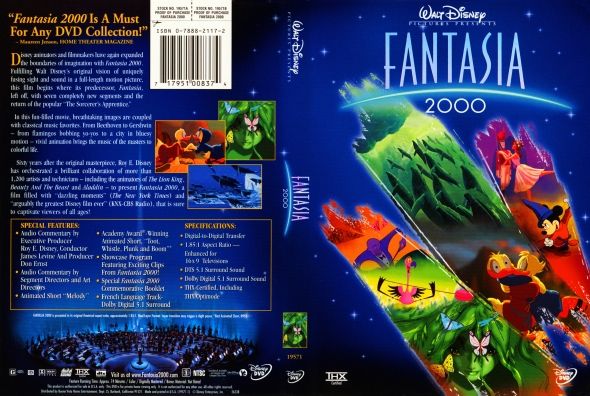 Fantasia 2000 DVD movie collectible [Barcode 5017188881135] - Main Image 2