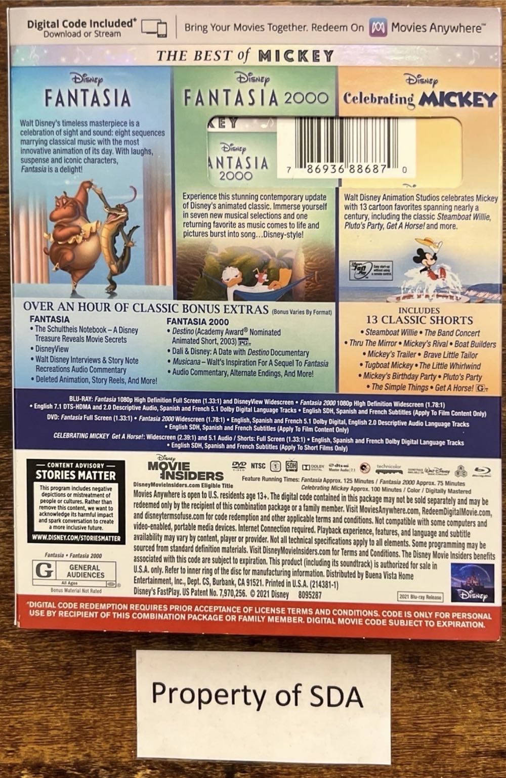 Fantasia 2000 Blu-ray movie collectible [Barcode 9398541364073] - Main Image 2