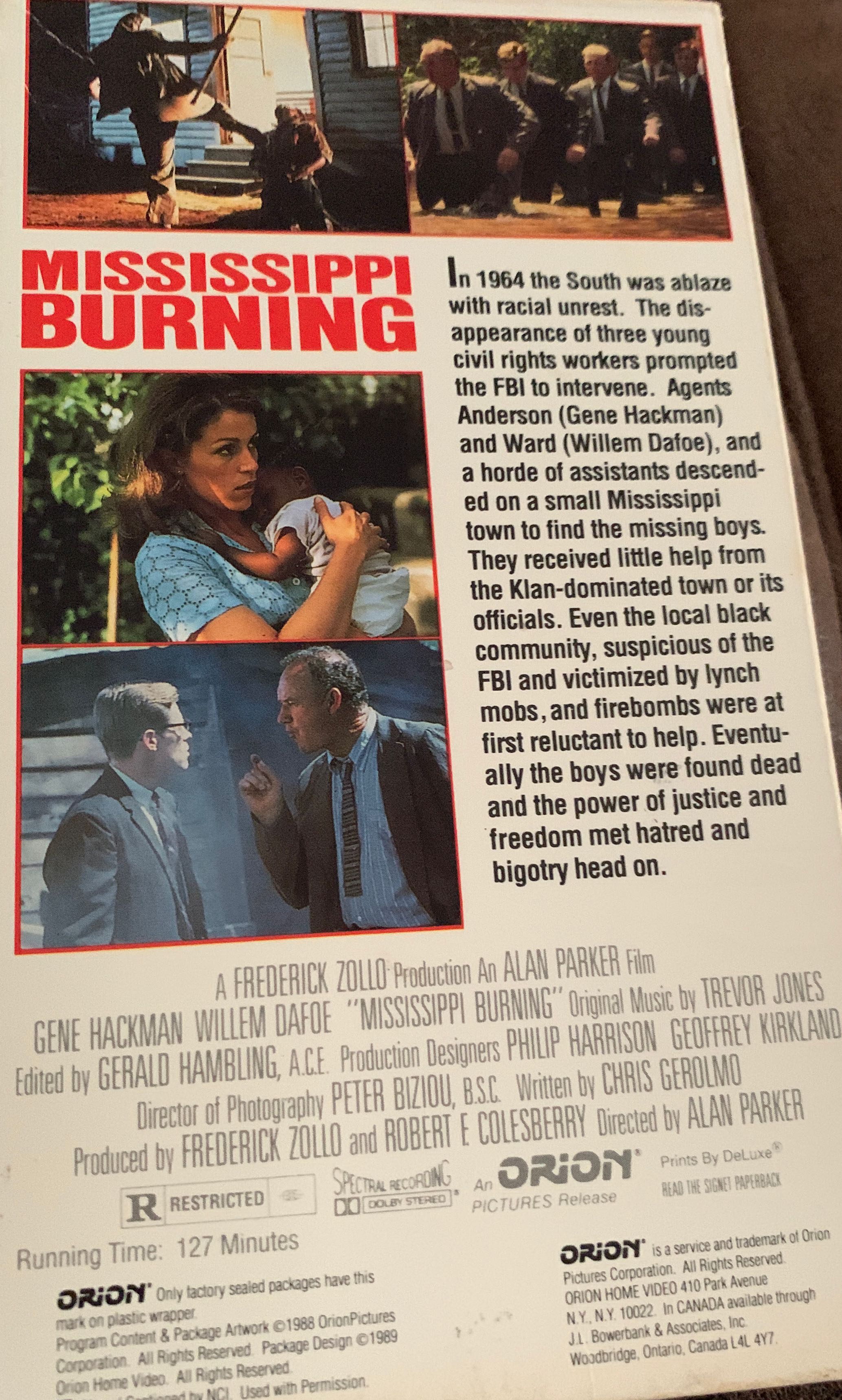 Mississippi Burning Digital Copy movie collectible [Barcode 023568087276] - Main Image 2