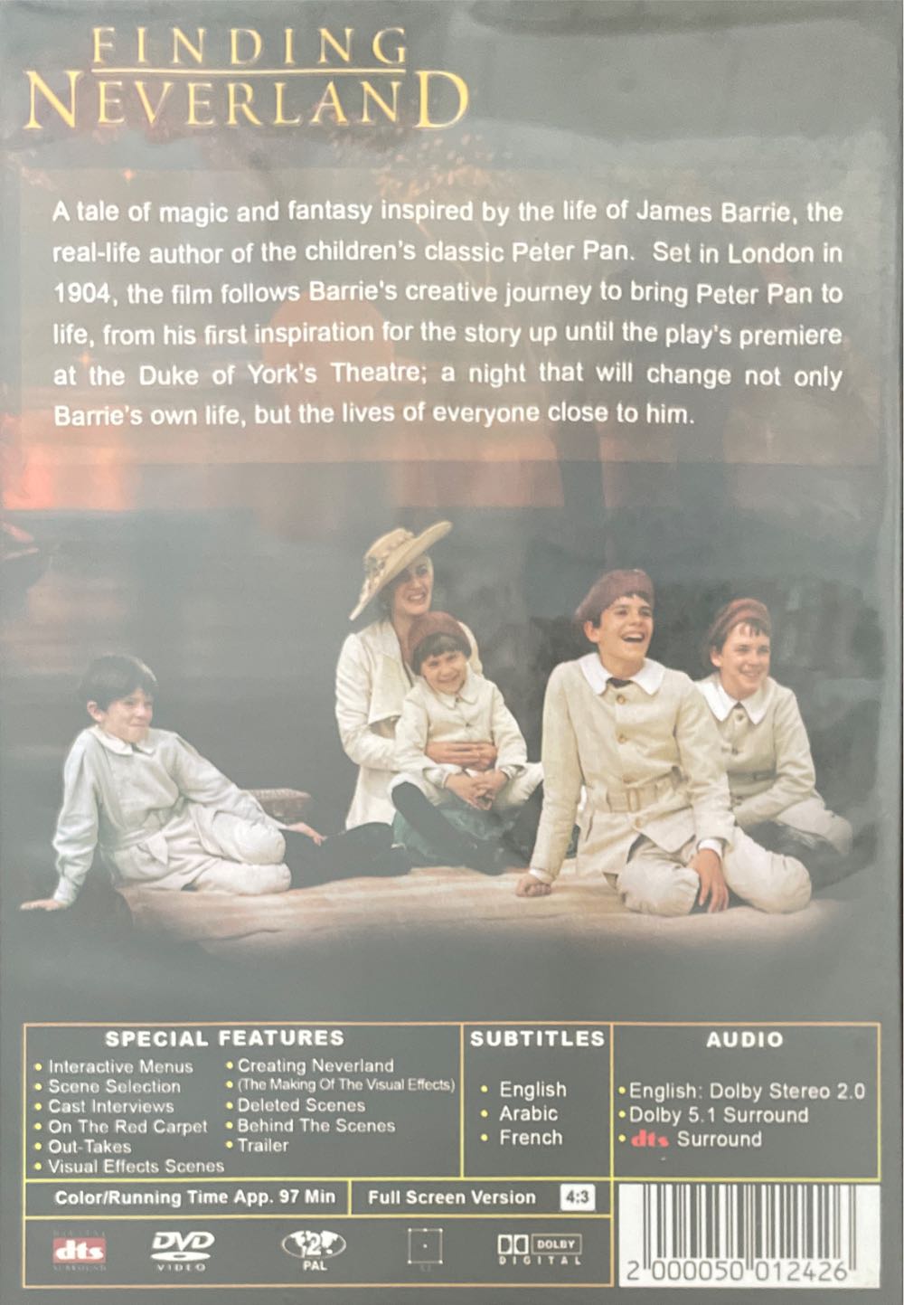Finding Neverland Video CD movie collectible [Barcode 2000050012426] - Main Image 2