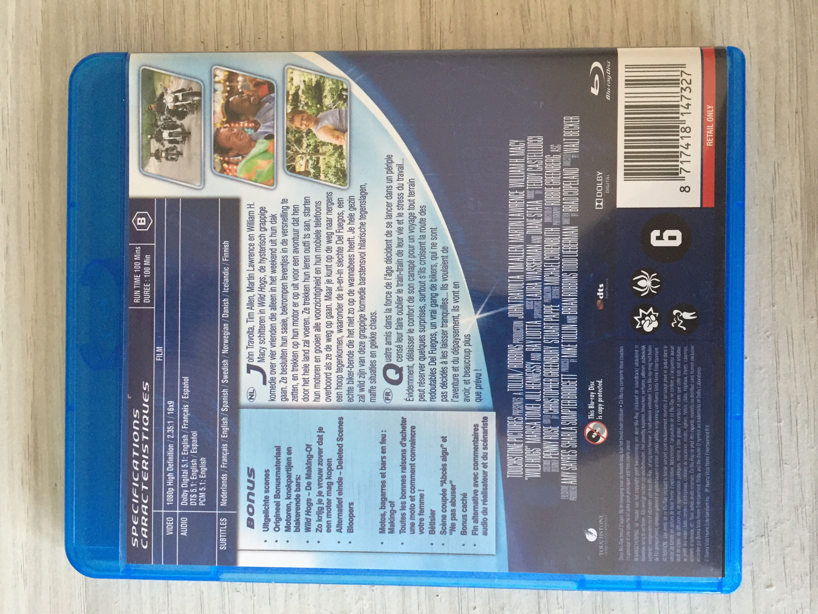 Wild Hogs Blu-ray movie collectible [Barcode 8717418147327] - Main Image 2