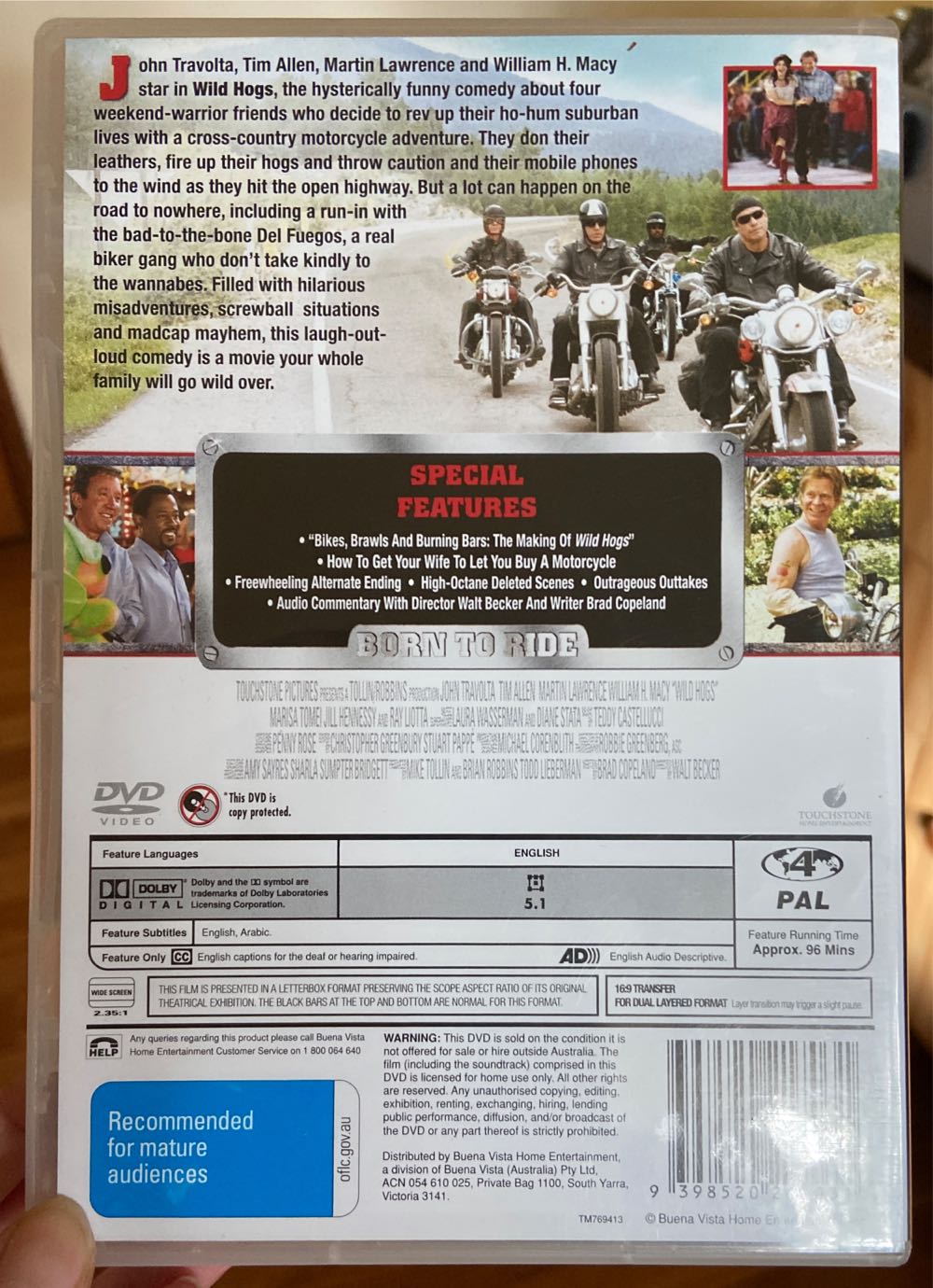 Wild Hogs DVD movie collectible [Barcode 9398520217031] - Main Image 3