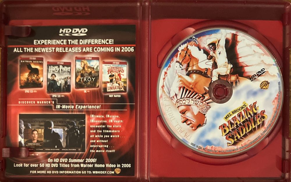 Blazing Saddles HD DVD movie collectible [Barcode 012569809253] - Main Image 3