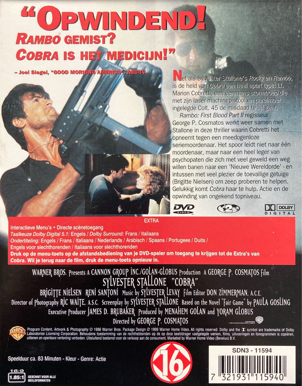 Cobra DVD movie collectible [Barcode 7321931115940] - Main Image 2