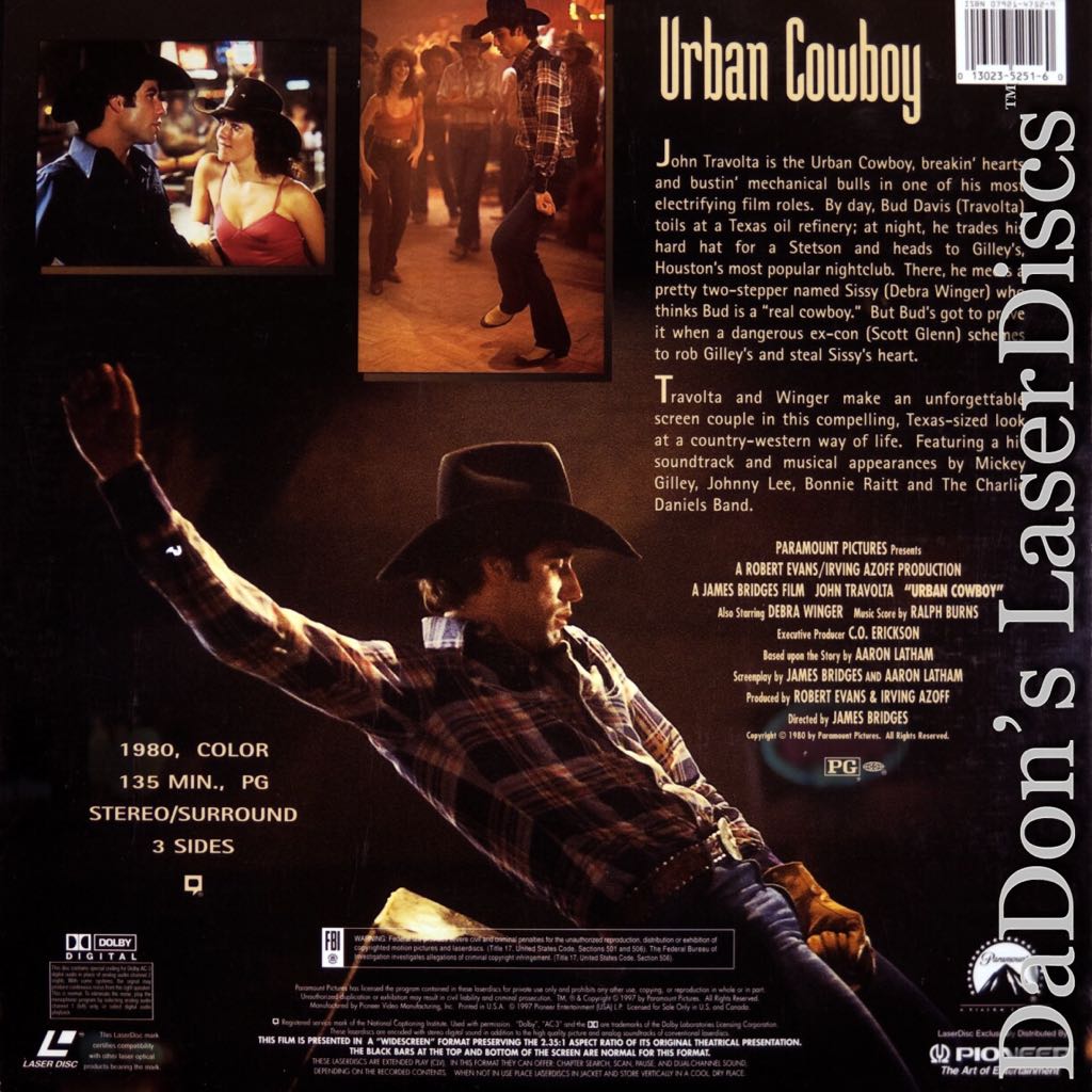 Urban Cowboy CED movie collectible [Barcode 076476006396] - Main Image 2