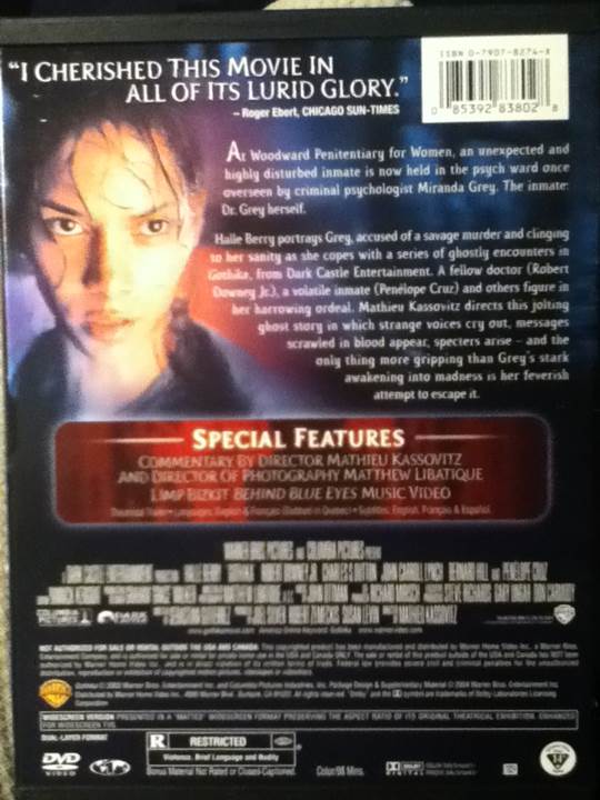Gothika DVD movie collectible [Barcode 085392838028] - Main Image 2