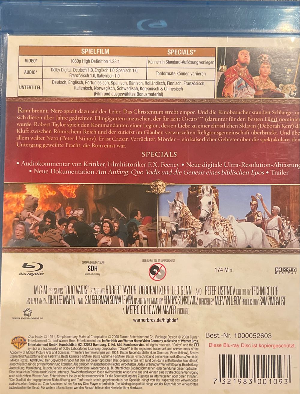 Quo Vadis Blu-ray movie collectible [Barcode 7321983001093] - Main Image 2