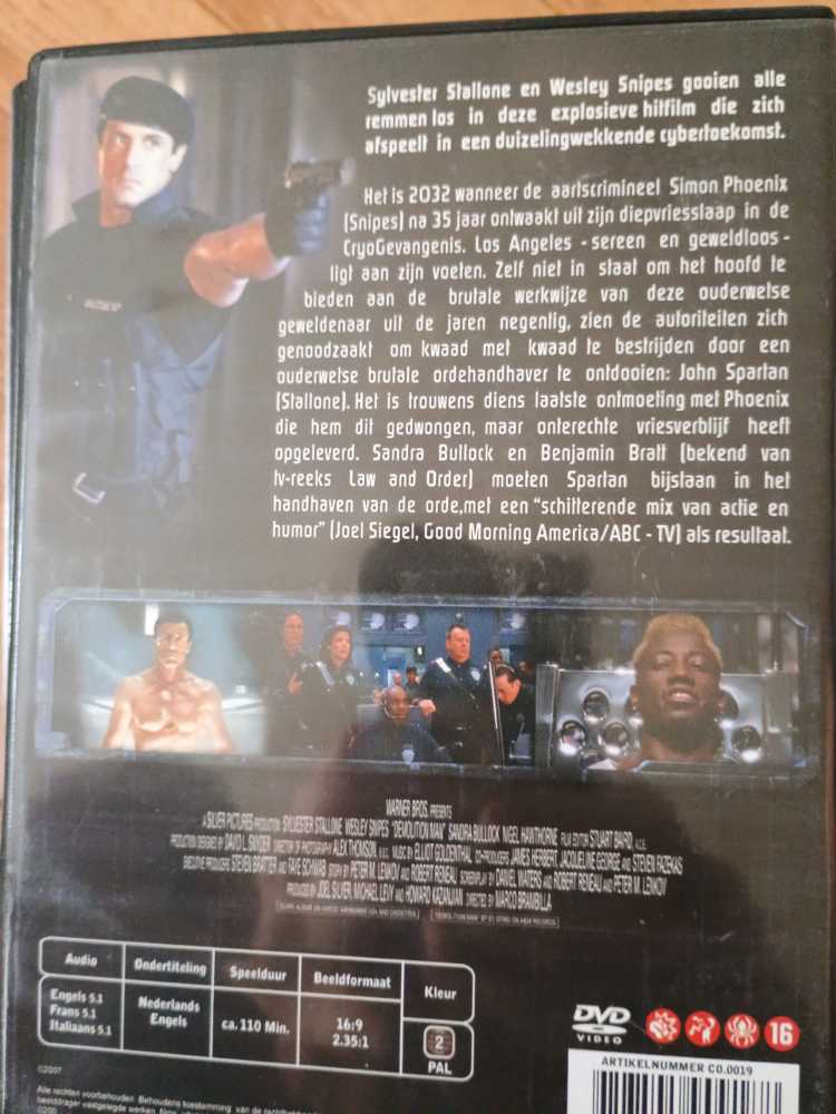 Demolition Man DVD movie collectible [Barcode 8717545909188] - Main Image 2