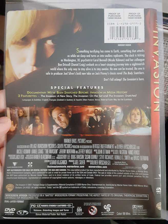 The Invasion DVD movie collectible [Barcode 012569701380] - Main Image 3
