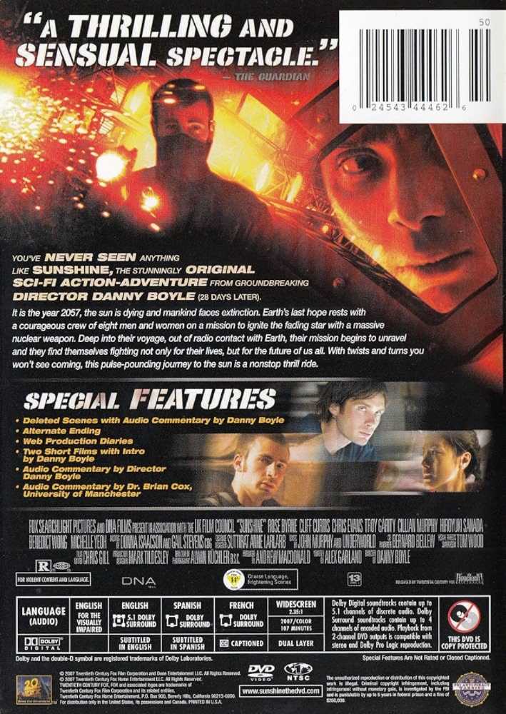 Sunshine DVD movie collectible [Barcode 086162323058] - Main Image 2