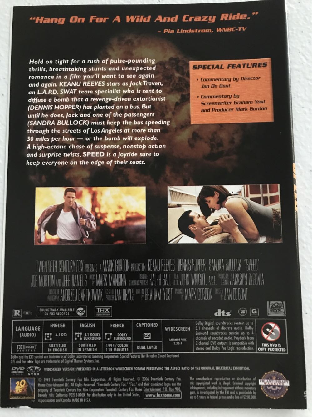 Speed DVD movie collectible [Barcode 4010232010513] - Main Image 2