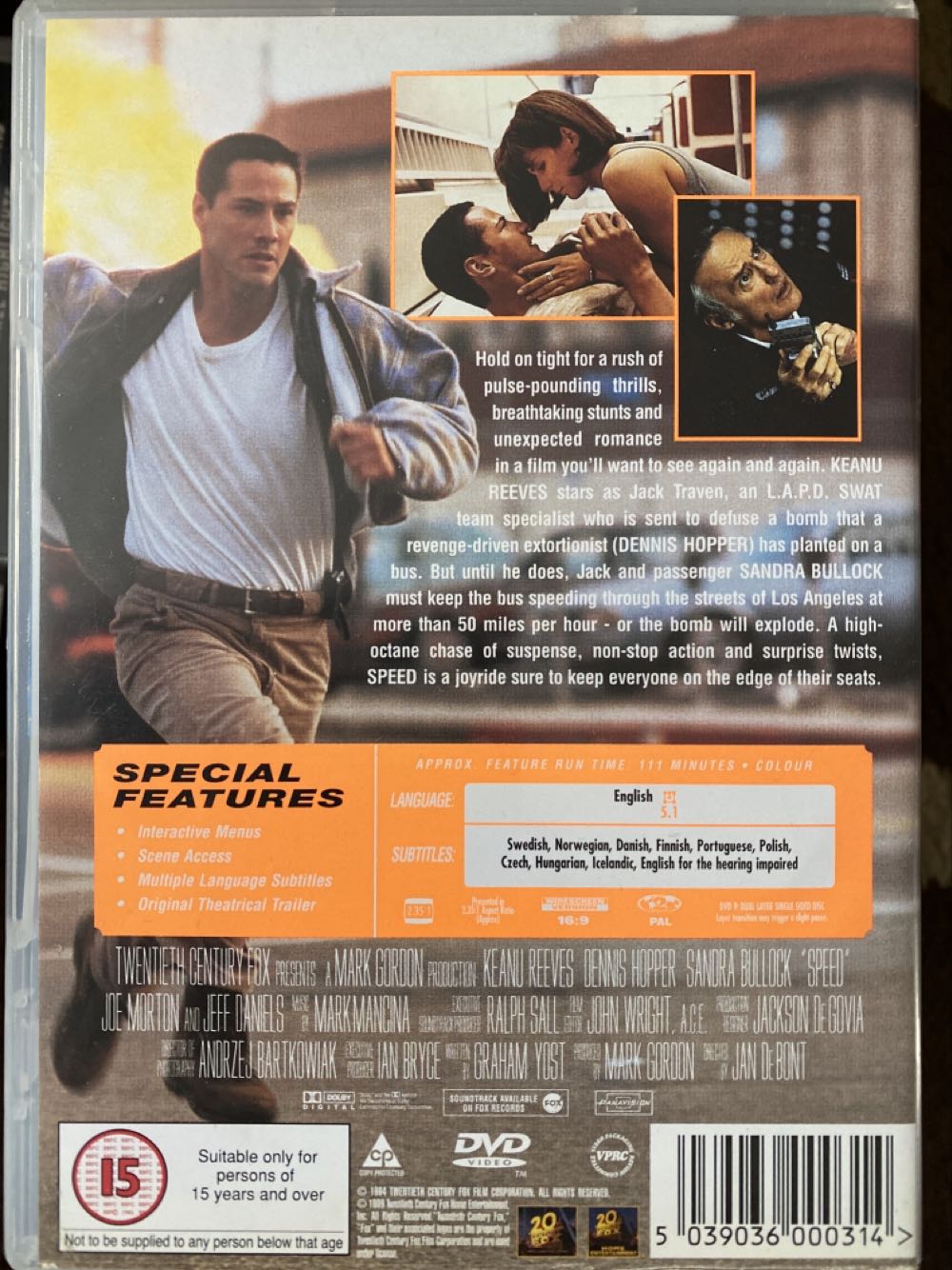 Speed DVD movie collectible [Barcode 5039036000314] - Main Image 2