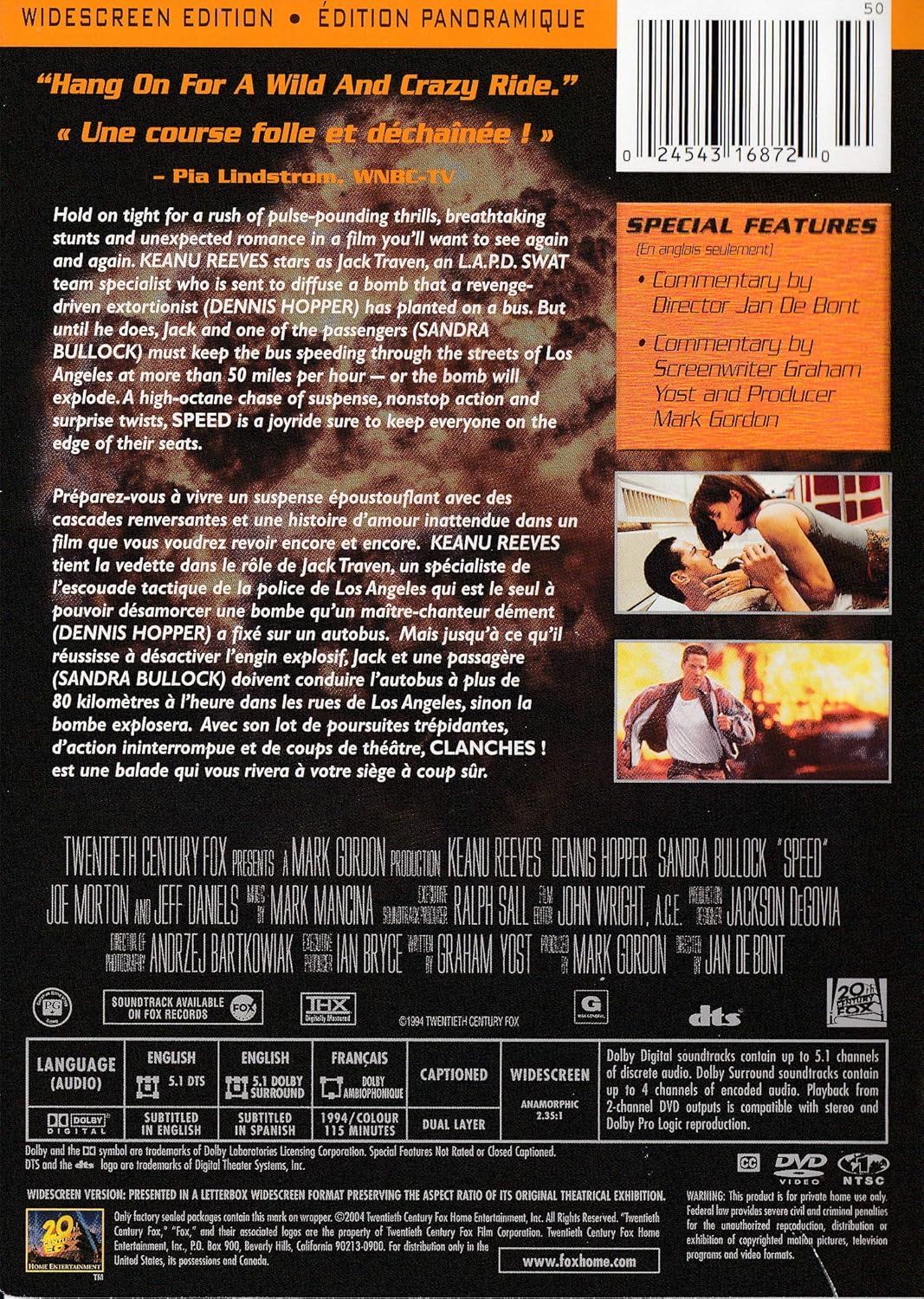 Speed - Special Edition DVD movie collectible [Barcode 7391772368577] - Main Image 2