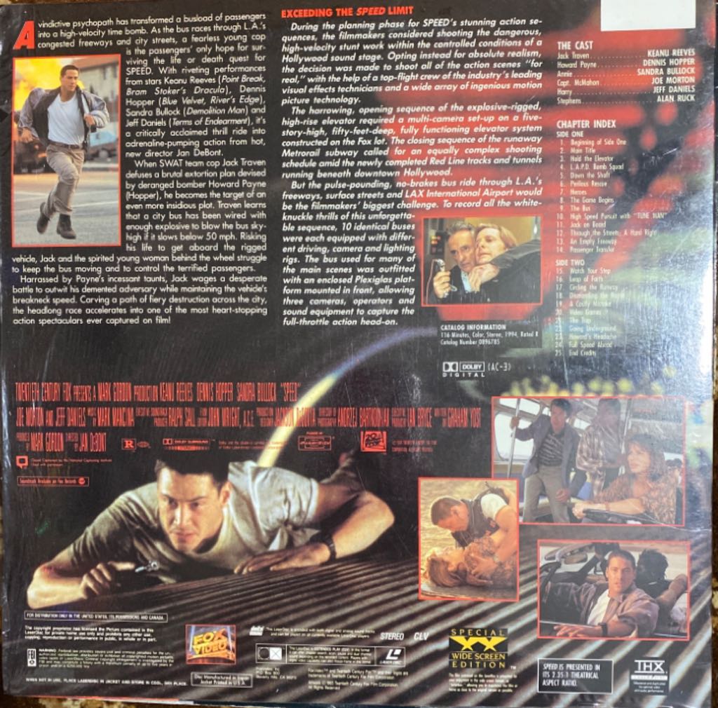 Speed Laser Disc movie collectible [Barcode 8425626006052] - Main Image 2