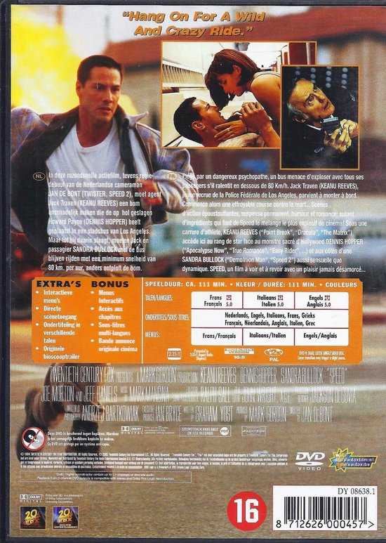 Speed DVD movie collectible [Barcode 8712626000457] - Main Image 2