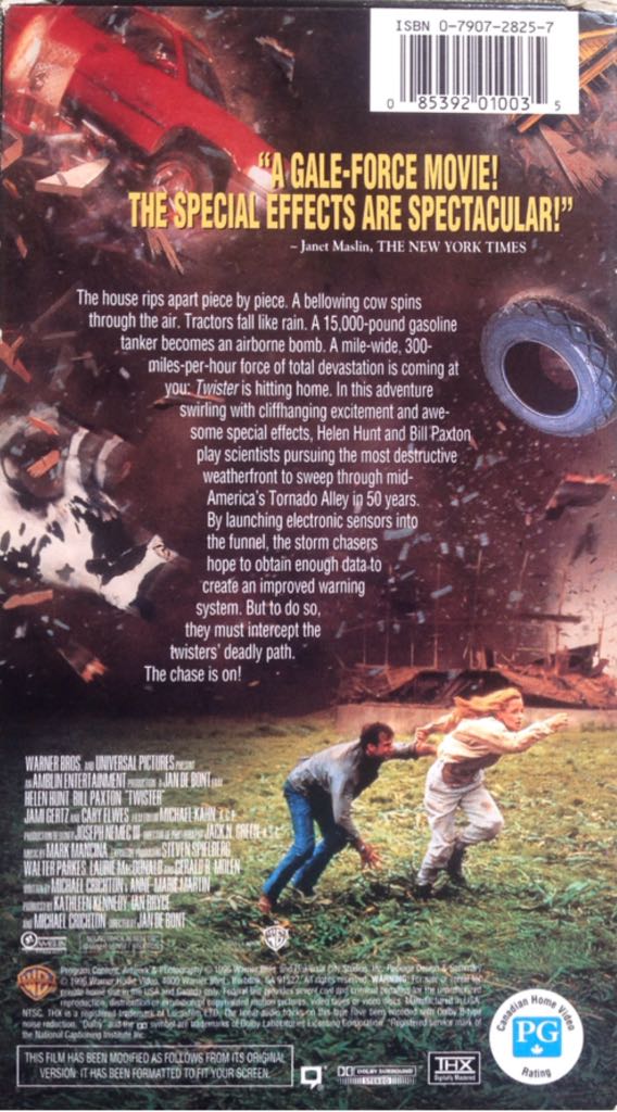 Twister VHS movie collectible [Barcode 085392010035] - Main Image 2